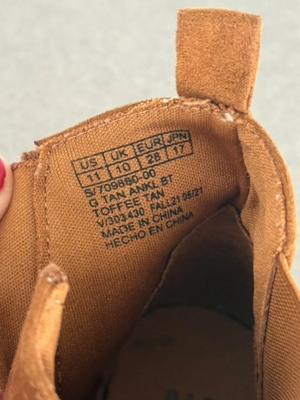 Little Girl Gap Brown Chelsea Suede Boots Size 11  EUC